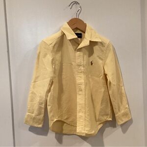 Ralph Lauren Light Yellow Kids Button Down Shirt